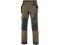 Kalhoty CXS NAOS pánské, khaki-olivová, HV oranžové doplňky, vel. 50