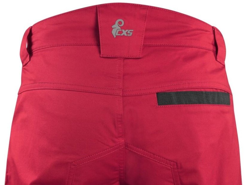 Kalhoty CXS SOLIS FLEX, pánské, červeno-černé, vel. 62