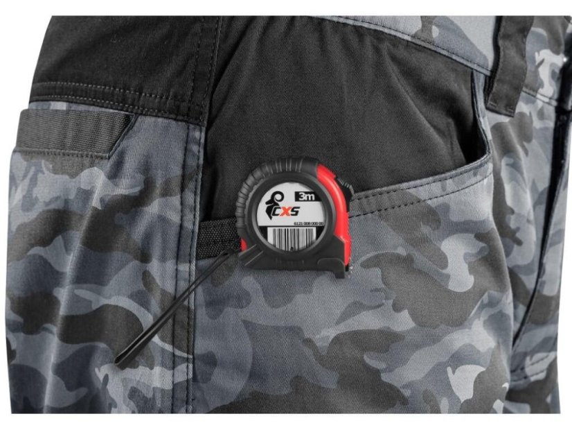Kalhoty CXS SOLIS FLEX, pánské, maskáčovo-černé, vel. 54
