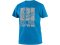 Tričko CXS WILDER, krátký rukáv, potisk CXS logo, azurově modrá, vel. 3XL