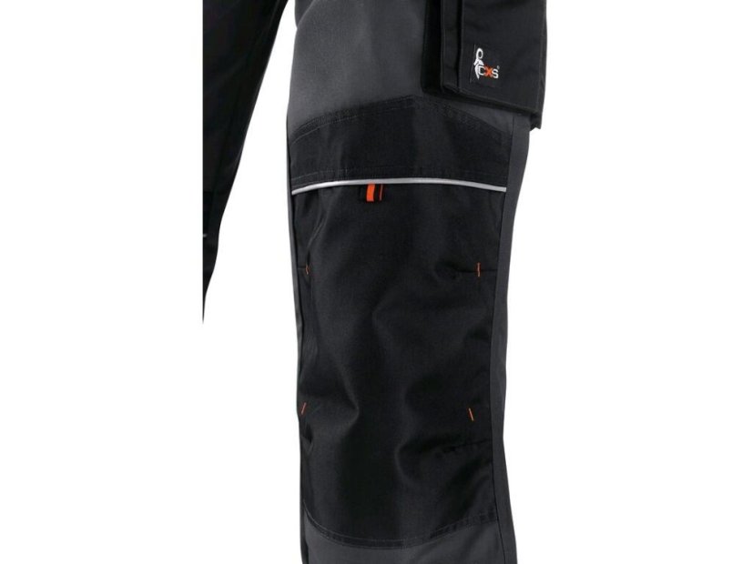 Kalhoty do pasu CXS SIRIUS NIKOLAS, pánské, šedo-oranžové, vel. 48