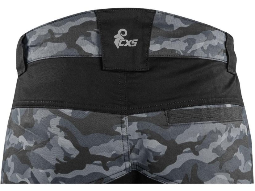 Kalhoty CXS SOLIS FLEX, pánské, maskáčovo-černé, vel. 54