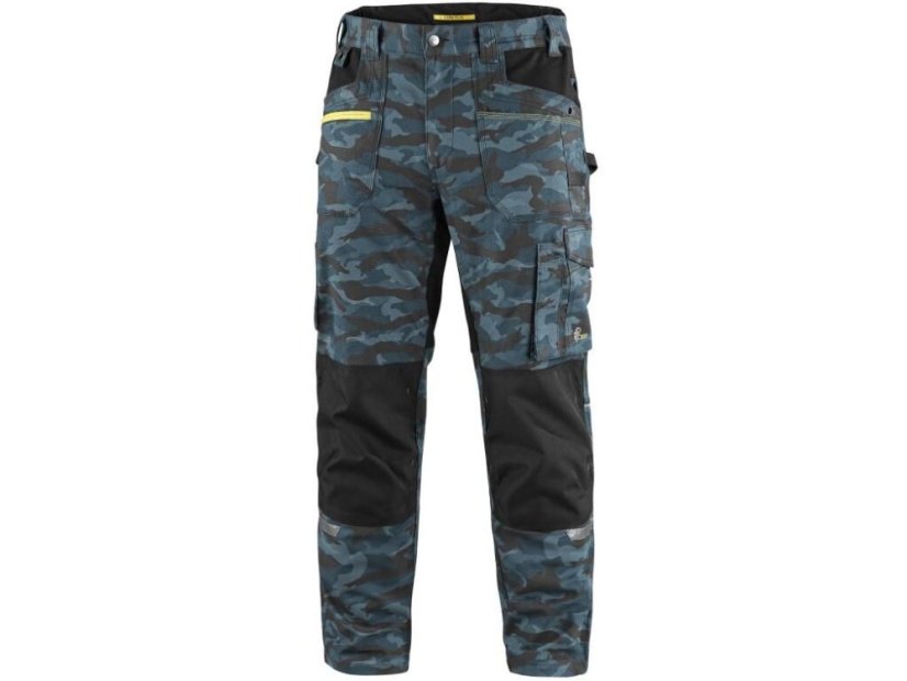 Kalhoty CXS STRETCH, pánské, maskáčovo-modré, vel. 58
