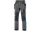 Kalhoty CXS NAOS pánské, šedo-černé, HV modré doplňky, vel. 56