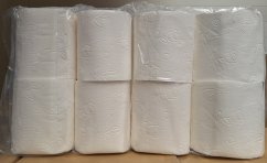Toaletní papír 18m, 3vr. celuloza, 8rolí