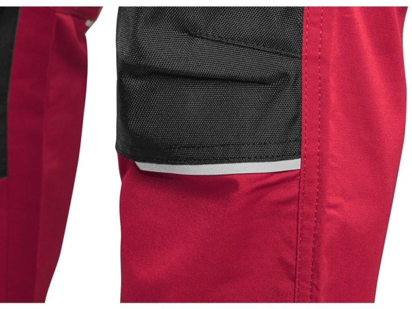 Kalhoty CXS SOLIS FLEX, pánské, červeno-černé, vel. 62