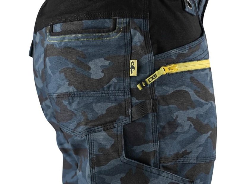 Kalhoty CXS STRETCH, pánské, maskáčovo-modré, vel. 62